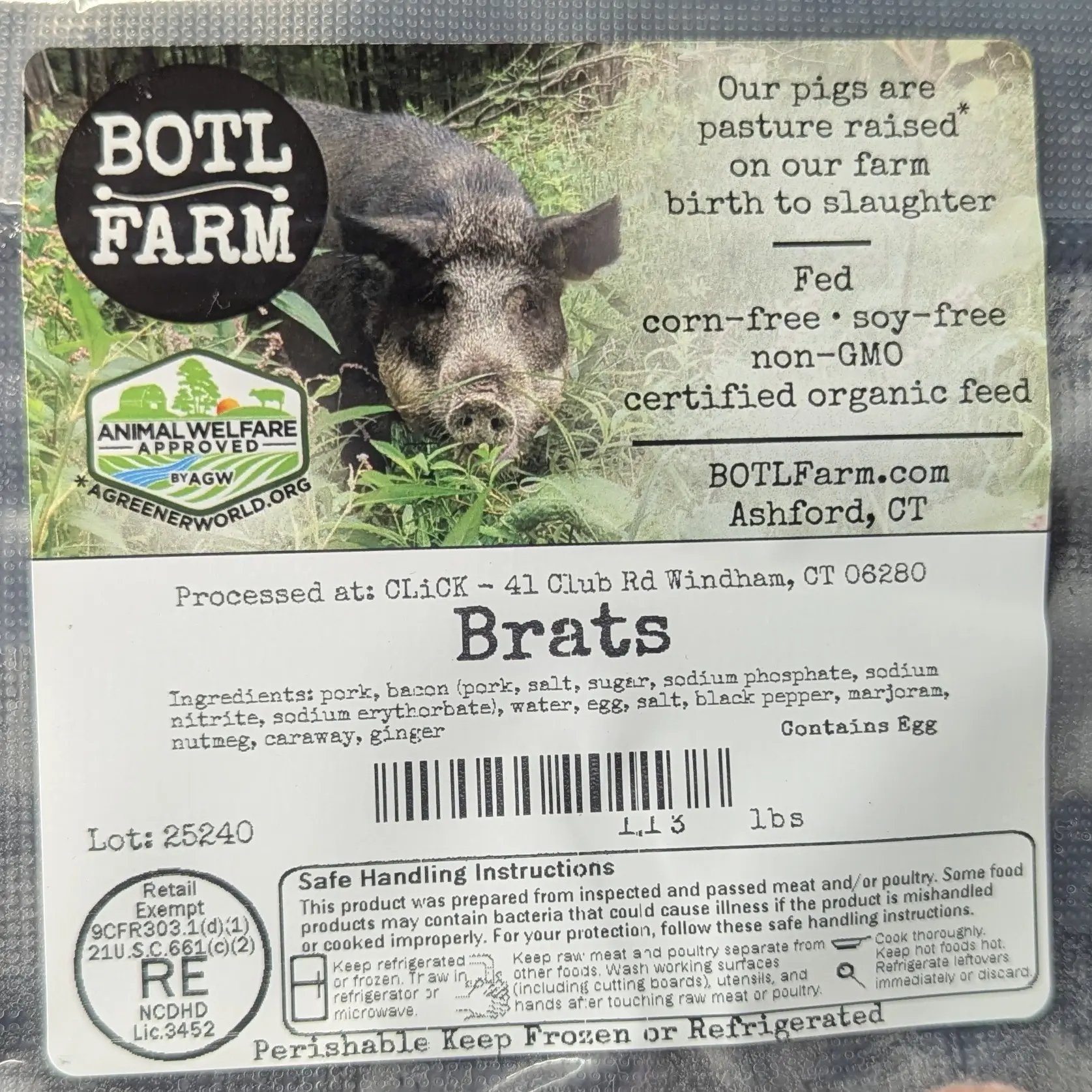 label claim meat label