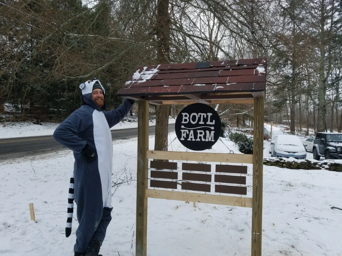 eric in Lemur costume