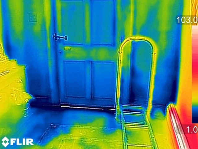 FLIR image of farm house